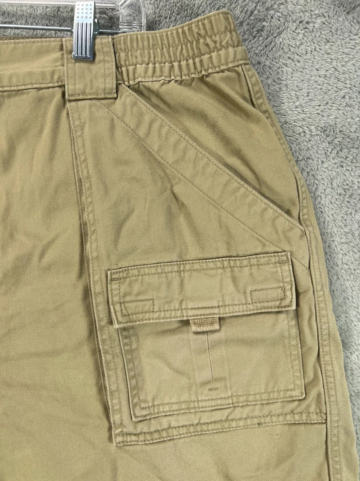 St Johns Mens Size 42 Khaki Cargo Shorts Brown Utility Shorts Work 100% Cotton - Image 4 of 4