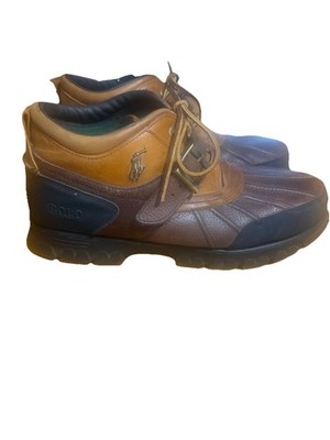 Polo Ralph Lauren Dover III Duck Boots Men s Size 13D Brown Leather Lace Up
