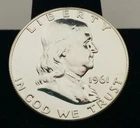 1961 Ben Franklin Half Dollar 50c Silver Proof #A003