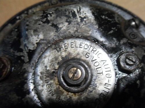 Corno elettrico vintage The Electric Auto Lite Co 6v made in USA MOTO INDIANA - Foto 11 di 21