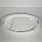 Vintage CORNING WARE Meat Platter P-19 Blue Cornflower.  14.5” X 10.25”