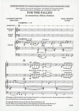For the Fallen Organ reduction mixed choir (SAATTBB), narrator and organ, trumpe