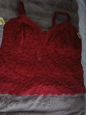 1 - Red Vintage Cabernet Lace Cami - 3X Style 4231 Fits snug, 1X-2X 