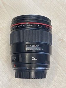 Canon EF 35mm f/1.4L USM Prime Lens – Red Ring L, Working, Light Cosmetic Wear