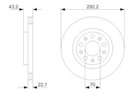2X Bosch Bremsscheibe Bremsscheiben Satz Bremsen Hinten 0 986 479 327