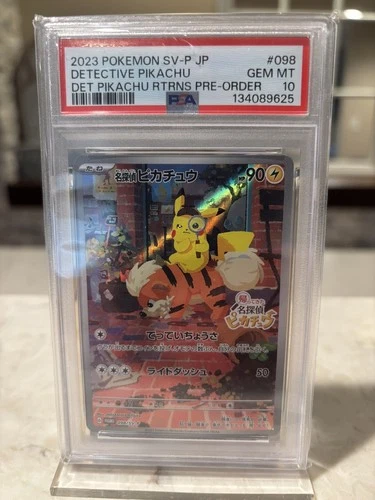 PSA 10 Detective Pikachu 098/SV-P Limited Promo 2023 Pokemon Card Japanese Imp