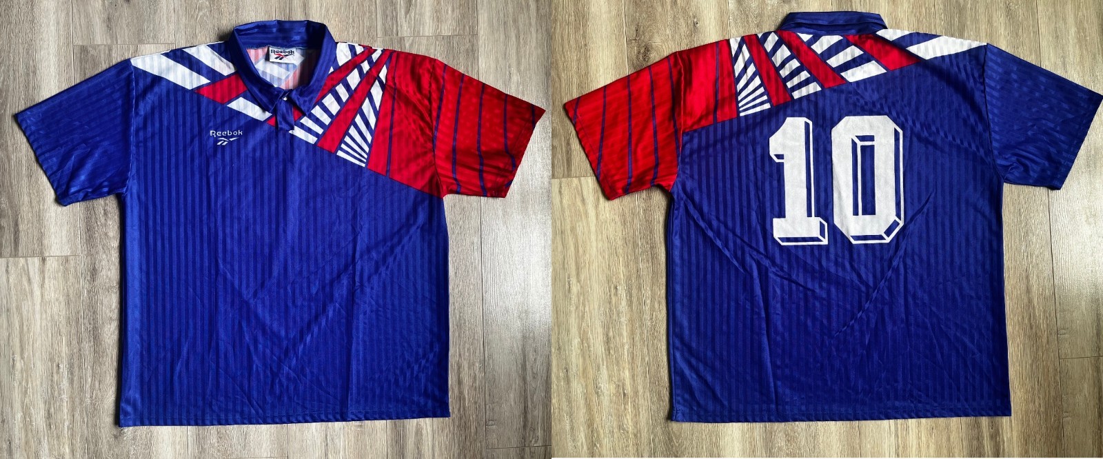 REEBOK SOCCER JERSEY 1990s VINTAGE FOOTBALL SHIRT size 2XL Camiseta OLD # 10