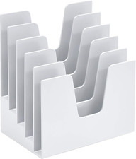 5 Section Incline File Sorter Organizer, Mail, Folder, Letter Desk Organizer, Ra