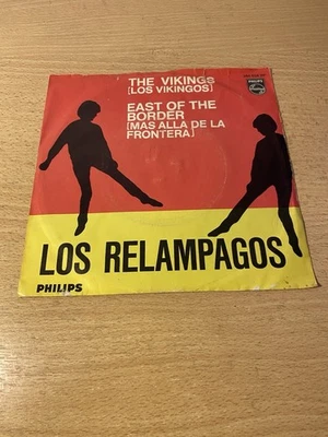 7" LOS RELAMPAGOS * The Vikings / East Of The Border (INSTRUMENTAL) WHITE LABEL - Bild 1 von 3