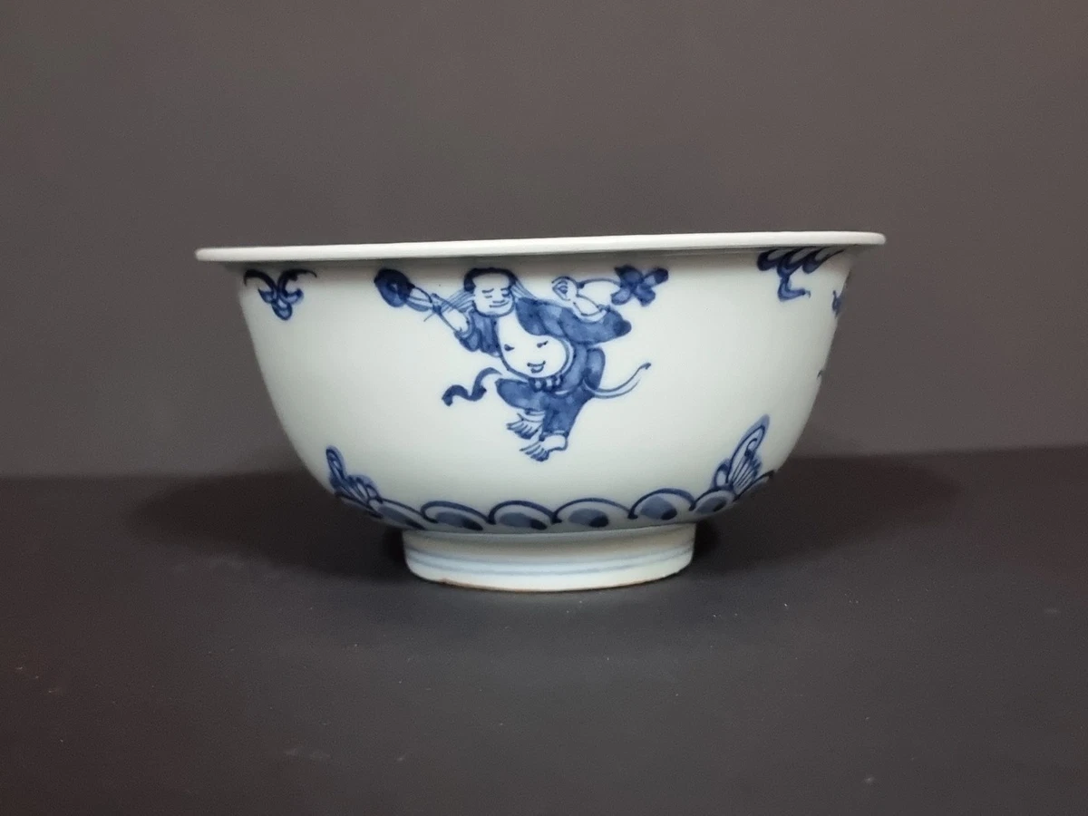 蓝色古董原创中国碗| eBay