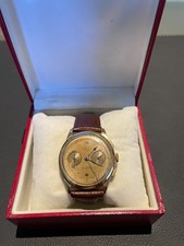 CHRONOGRAPHE SUISSE - Herren-Uhr -750 Gelb-Gold / Leder -Chronograph / Automatik