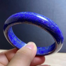 Inner Diameter 57mm Natural Lapis Lazuli Gemstone Crystal Bangle Bracelet AAA