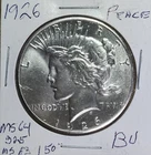 1926 Peace Silver Dollar, 90% Silver Coin