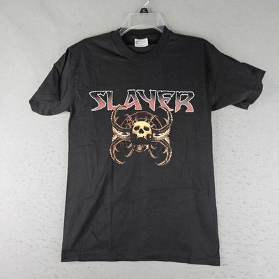 NEW Slayer Shirt Mens Small Black Skull Graphic Band Tee Hanes
