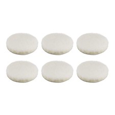6pcs Wool Buffing Pads 6 Inch Polishing Pad Polishing Buffing Pad Hook and Loop