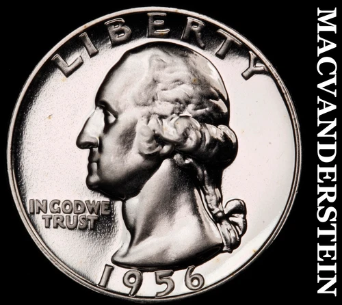 1956 Washington Quarter- Silver Lustrous Choice Gem Proof  #i4353