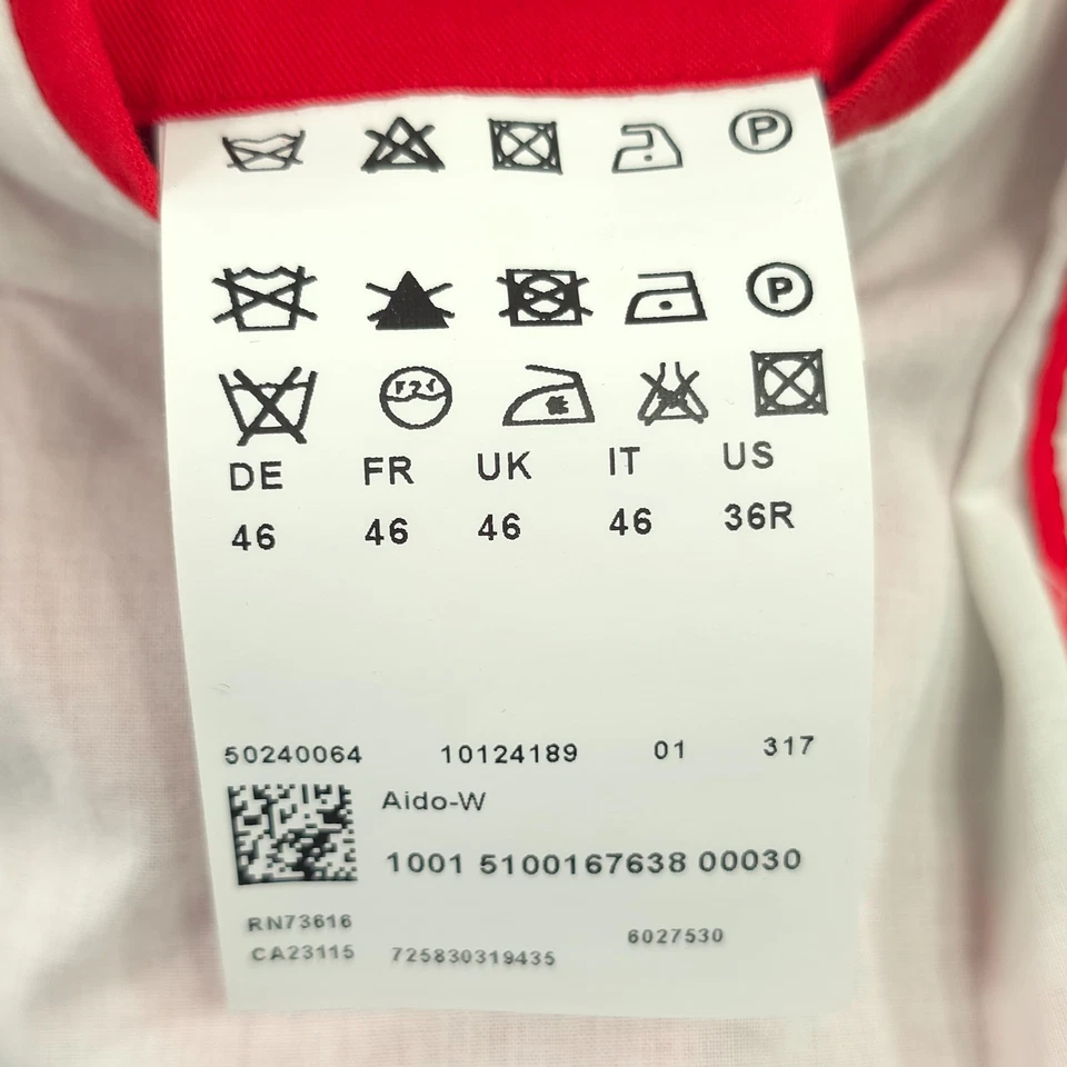 HUGO BOSS MINT GREEN CASUAL SUIT JACKET 2 BUTTON MEN'S US SIZE 36R 100%POLYESTER - Image 4 of 4