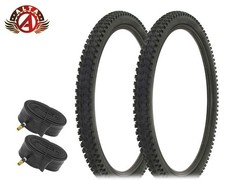 2 ALTA 27.5" x 2.25 M.T.B Tire – Rugged Knobby ALL-TERRAIN w/48mm SCHRADER Tubes