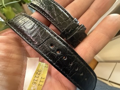 Glashutte Original GO Glashütte Black Alligator Leather Watch Band Strap 806