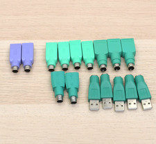 Lot of 16x - USB Female to PS/2 Male Converter Adapter for Mouse and Keyboard Re