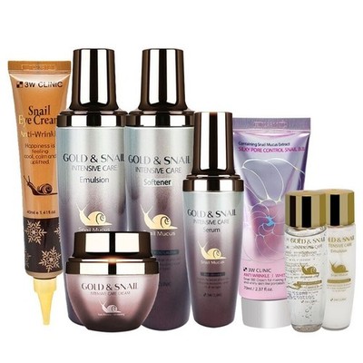 3W CLINIC GOLD & SNAIL Intensivpflege 6er Set