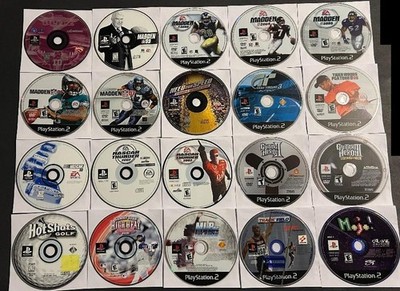 PS1 & PS2 Game Lot - NFL Blitz , Madden , Need For Speed , Guitar Hero