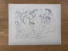 Original Pablo Picasso Lithograph from 1956 First Edition Suite Vollard - 56/100