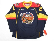 ALEX DeBRINCAT ERIE OTTERS OHL NAVY CCM PREMIER 7185 HOCKEY JERSEY