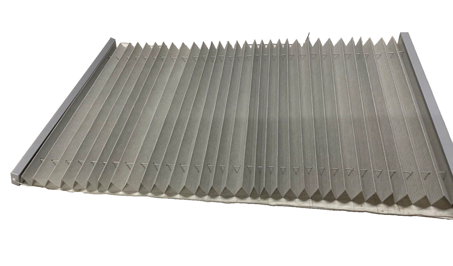 12 Pack Pleated Shades for RV's 17" x 50" Gray by United Shade Trailer/Camper