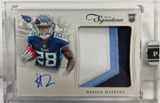 Hassan Haskins 2022 Panini Instant Prime Signatures Patch RC Autograph Auto /10