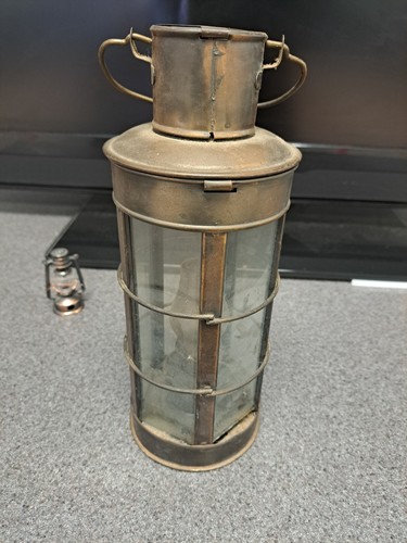 Vintage Metal Navigation Sea Lantern Kerosene Maritime Lantern