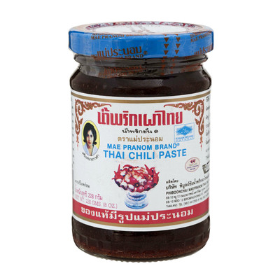 Maepranom Brand Thai Chili Paste Nam Prik Pao for Cooking 228 g 8 OZ 