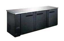Falcon Food Service ABB-72 72" Solid Three Door Back Bar Refrigerator