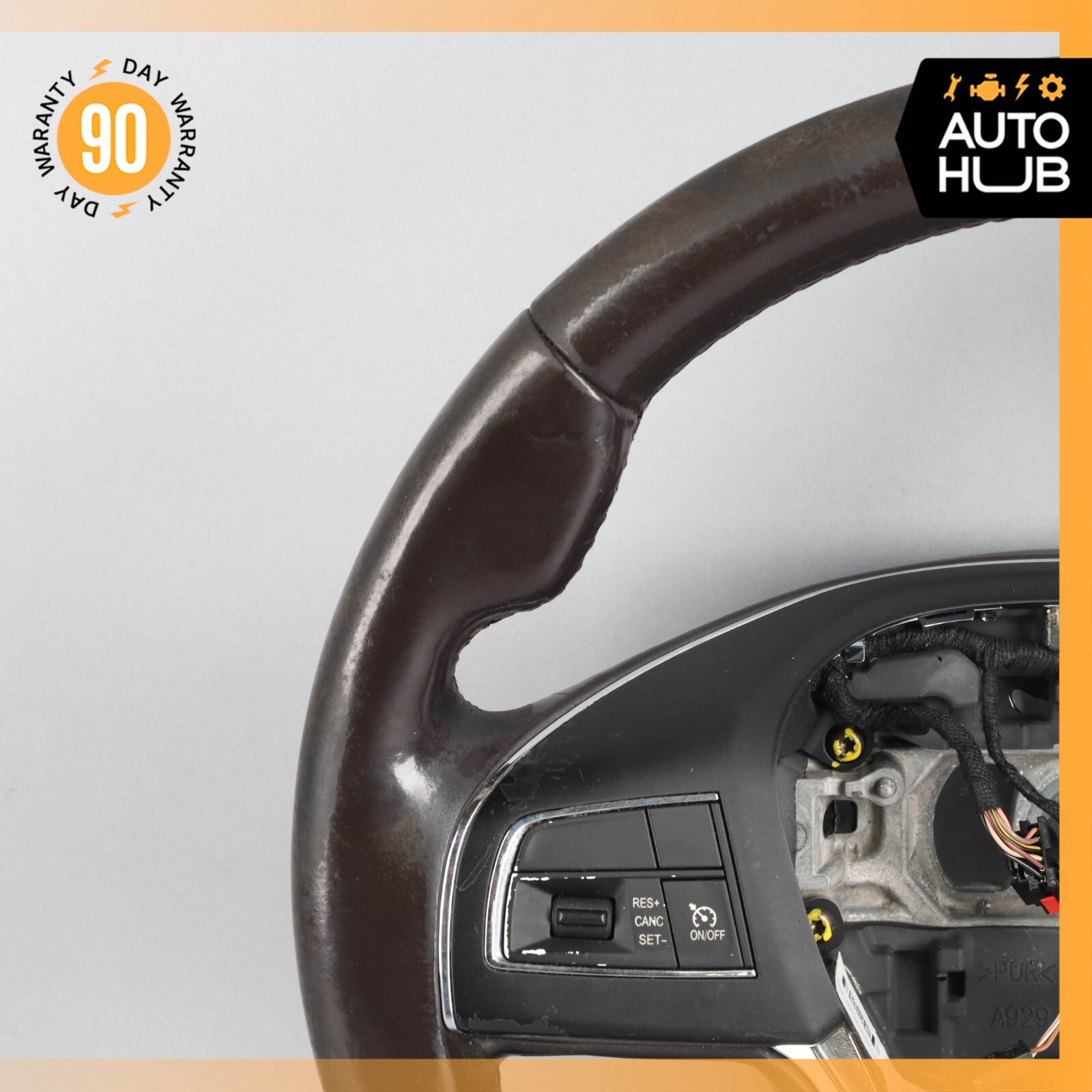 14-20 Maserati Quattroporte M156 S Q4 Ghibli M157 Steering Wheel Brown OEM
