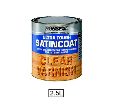 Ronseal Lack SATINCOAT Ultra Hartlack Qualität Klarlack 4 Größen