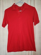 Galaxy by Harvic Boy's Short Sleeve School Uniform Polo Shirt Red Size 14