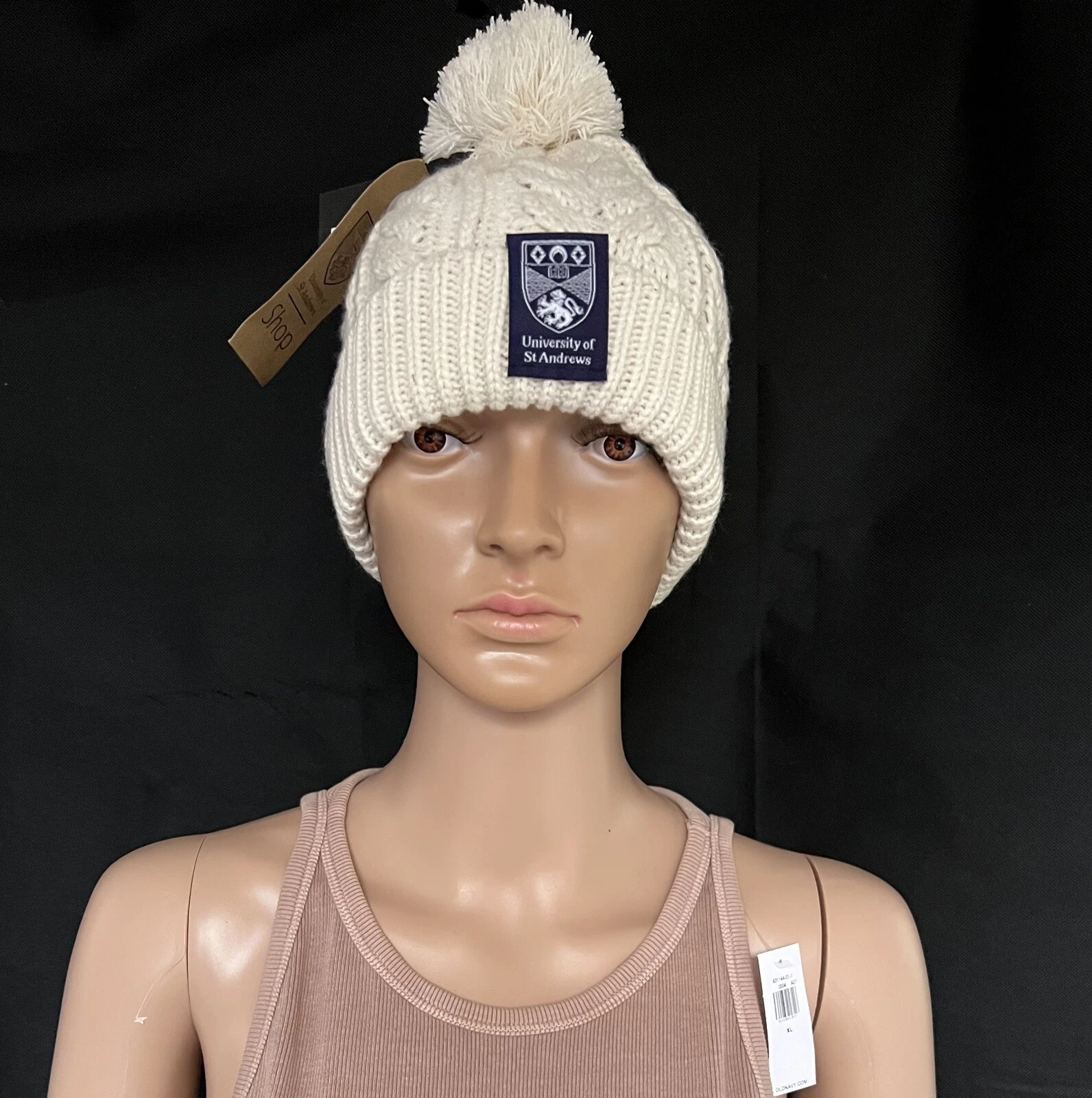 Beechfield Adults Cable Knit One Size Beanie Hat (902080) Cream