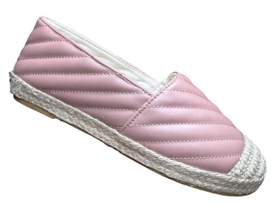 Alexis Bendel Quilt Stitched Rope Embellished Slip on Shoe Womens size 6.5