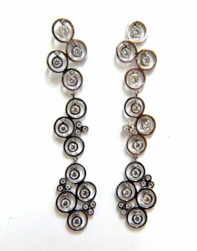 Orecchini a cerchio in oro bianco 585 (14 carati) »100901