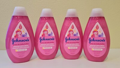 4PK JOHNSON'S SHAMPOO for CHILDREN CHAMPU PARA NINOS GOTAS DE BRILLO 16.9 OZ