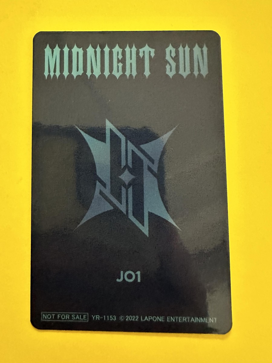 JO1 JAPAN Idol OHIRA SHOSEI MIDNIGHT SUN continue card Japanese JP