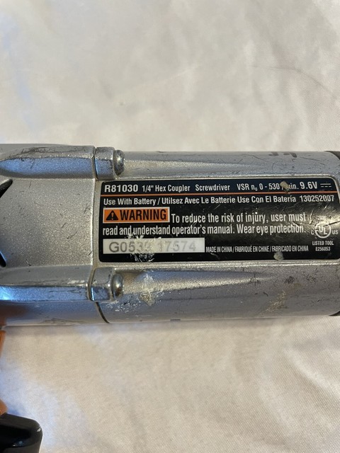 RIDGID Cordless Screwdriver R81030 and 