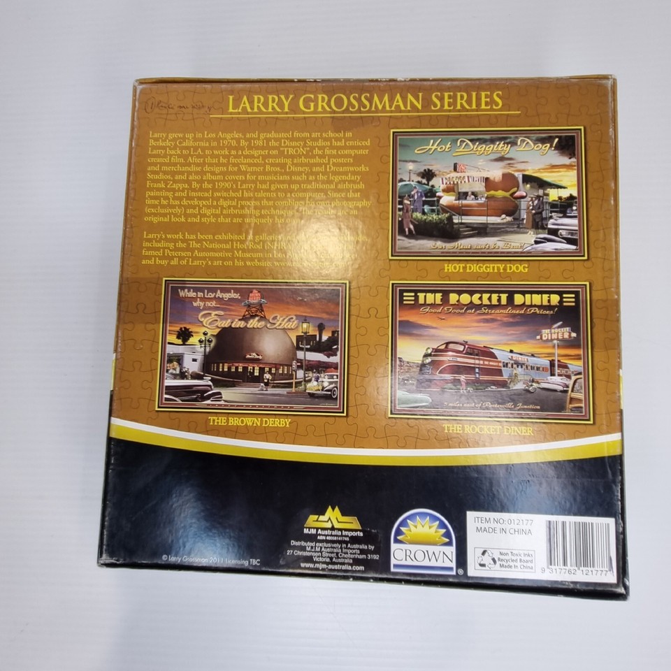 Larry Grossman Series Hot Diggity Dog Jigsaw Puzzle 1000 Crown 2011 60s