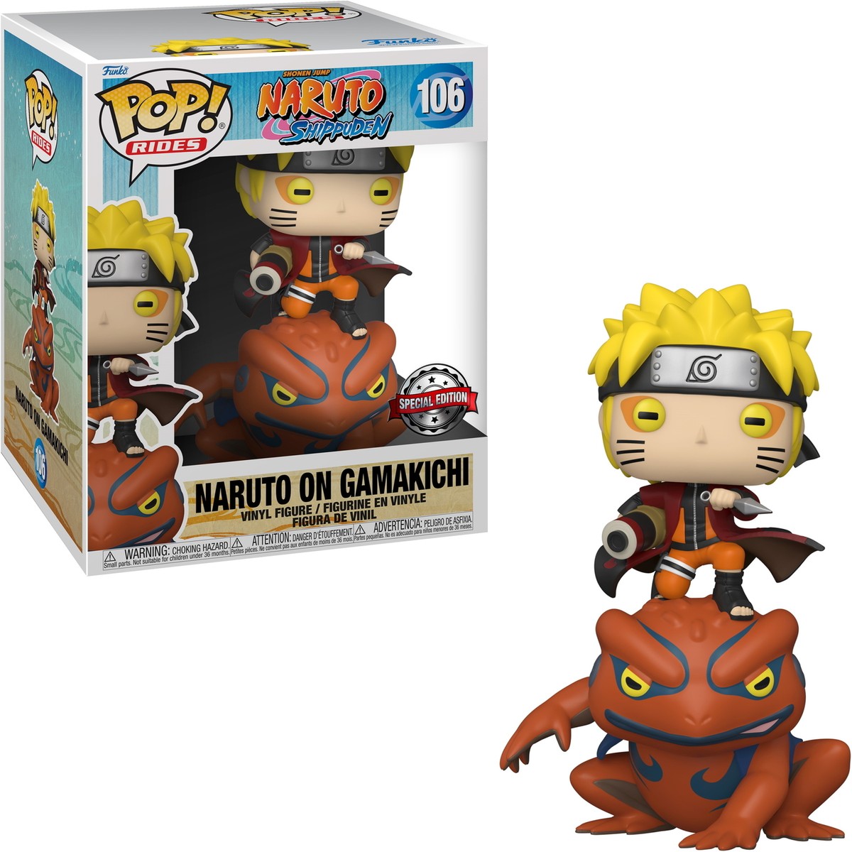 Naruto Shippuden - Naruto on Gamakichi 106 Special Edition - Funko