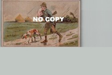 Chromo JOSEPH MONTELLIER Izieux - les plaisirs de la chasse (pluie)