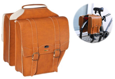 Doppelte Gepäckträgertasche Montegrappa Cruiser 0018 - Hohe Qualität - Honig