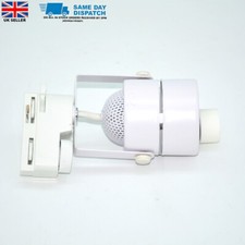 Track Light Spot Downlight Gu10 Lamp/Bulb Holder 2 Wire LED White Case UK seller