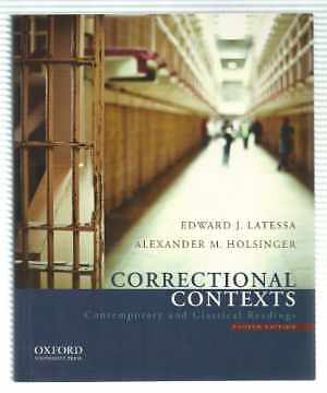 Correctional Contexts: - Paperback, by Latessa Edward J.; - Acceptable