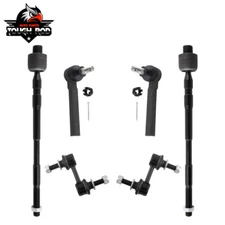 6pcs Front Inner Outer Tie Rod End Bellow For Subaru WRX STI 2015-2019