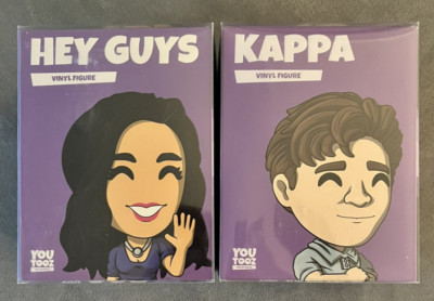 Youtooz Collectibles #0 Kappa & #01 Hey Guys Vinyl Figure Set Twitch Streamers